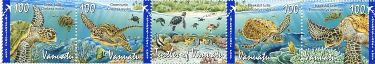 Vanuatu Post Turtles Stamps