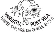 Vanuatu Post - frog Stamps Date 